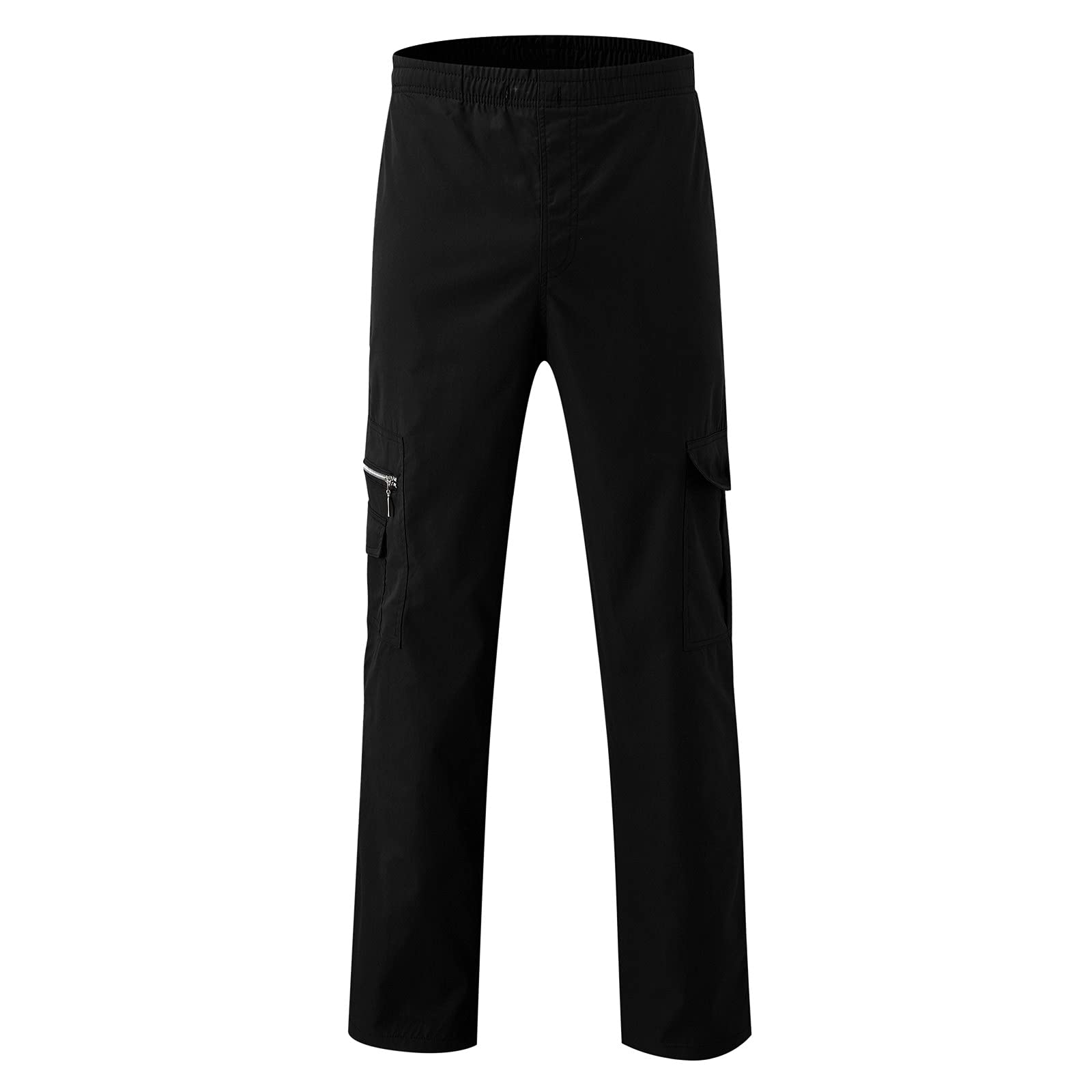Men's Outdoor Hiking Ripstop Cargo Pants - Multi-Pocket Work Utility Trousers with Straight Leg & Open Bottom | Perfect for Camping, Hiking & Outdoor Adventures