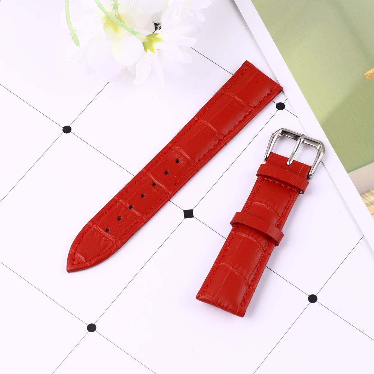 Hemobllo Stylish Women's Leather Watch Band Replacement - Adjustable Fashion Watch Strap for Apple Watch, Fitbit & More - Perfect for Work, Gym & Everyday Wear