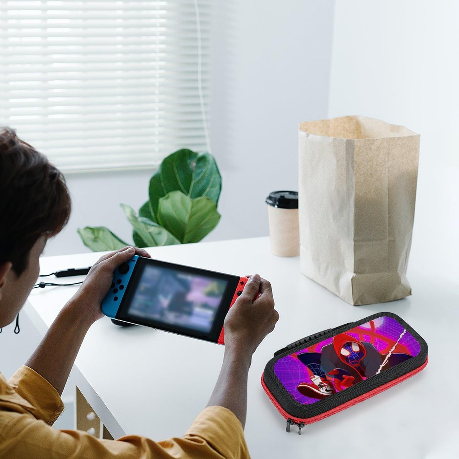 Premium Protective Case for Nintendo Switch & Switch OLED - Durable Travel Carrying Case with Extra Storage Space | Perfect for Gaming On-The-Go, Travel Protection & Accessory Organization | Style 16
