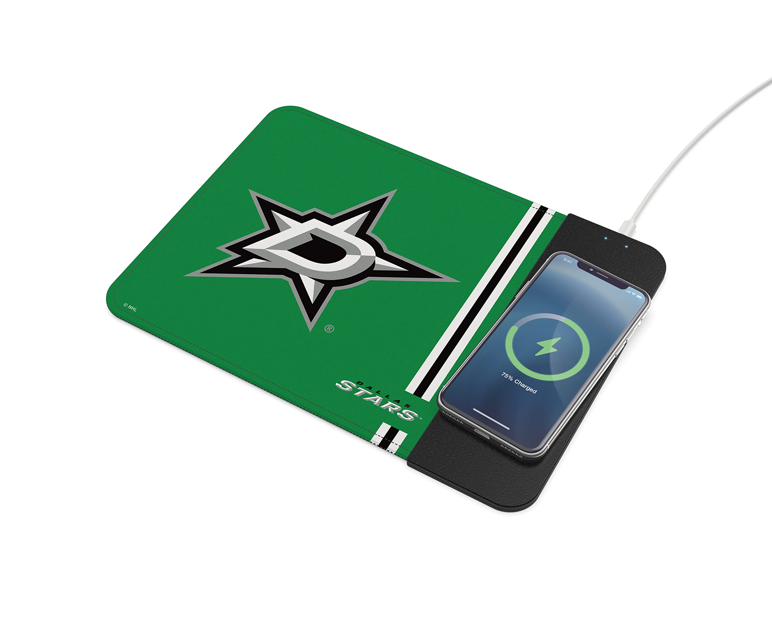 SOAR NHL Wireless Charging Mouse Pad with Fast Qi Charging - Gaming Mouse Pad with Extended Mouse Mat & Non-Slip Base for PC, Laptop, Office & Home Use