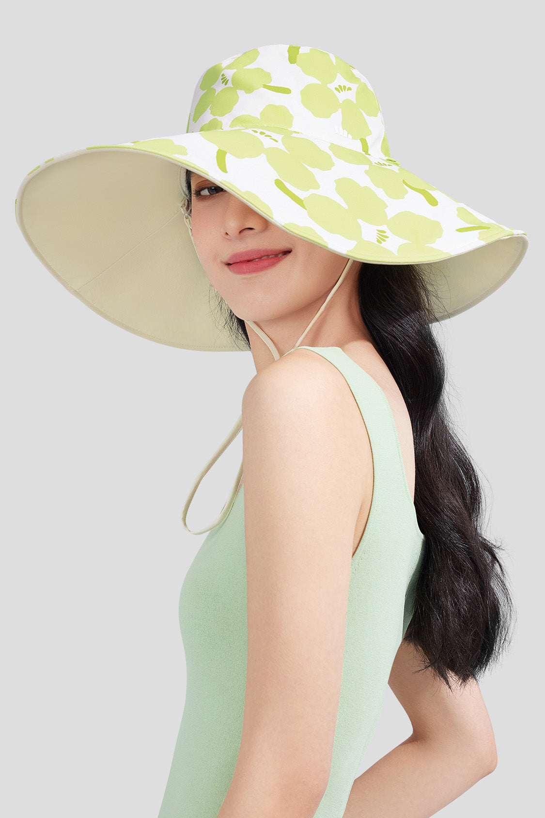 Flora Women's Reversible Sun Hat with Floral Design UPF50+ UV Protection - Perfect for Beach, Gardening & Outdoor Activities