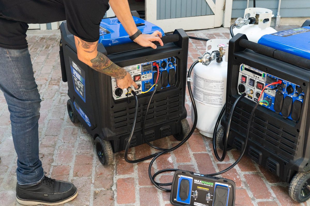 9,000 Watt Dual Fuel Portable Inverter Generator with CO Alert - Reliable Backup Power for Home, Camping & Emergency Use