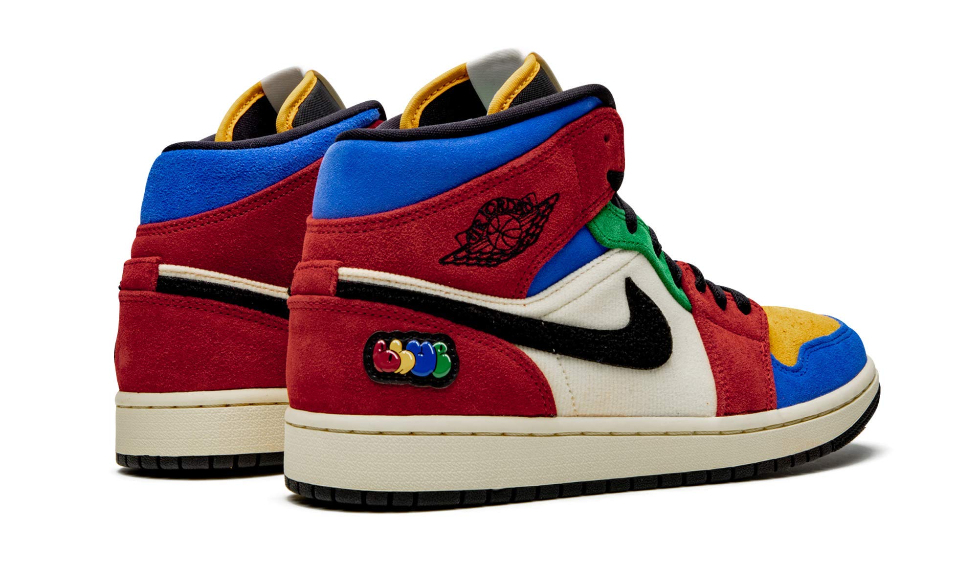 Men's Air Jordan 1 Mid 'Fearless' Basketball Shoes - CU2805-100 Blue - Size 9.5 - Perfect for Streetwear & Sneaker Collectors