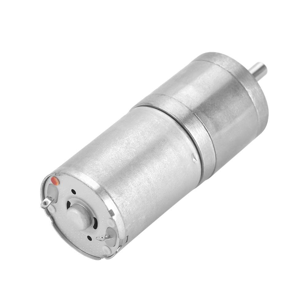 12V 400RPM High Torque DC Gear Motor - Metal Geared Reduction Motor for Electronic Locks, Smart Curtains, Automatic Doors | Perfect for Home Automation & DIY Projects