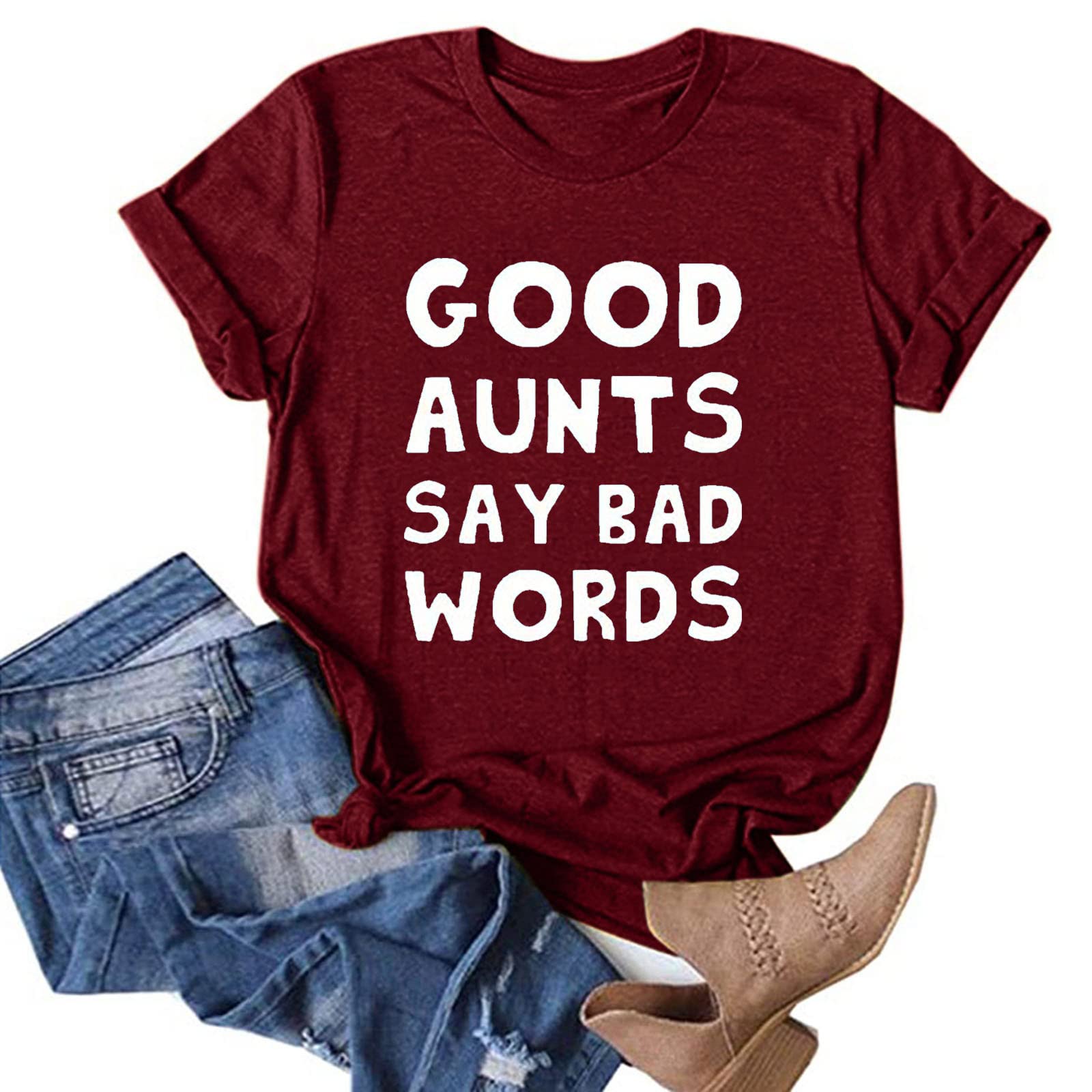 Funny Sayings Printed T-Shirt for Women - Cute Graphic Short Sleeve Summer Casual Tops | Perfect for Beach Outings, Weekend Hangouts & Casual Wear