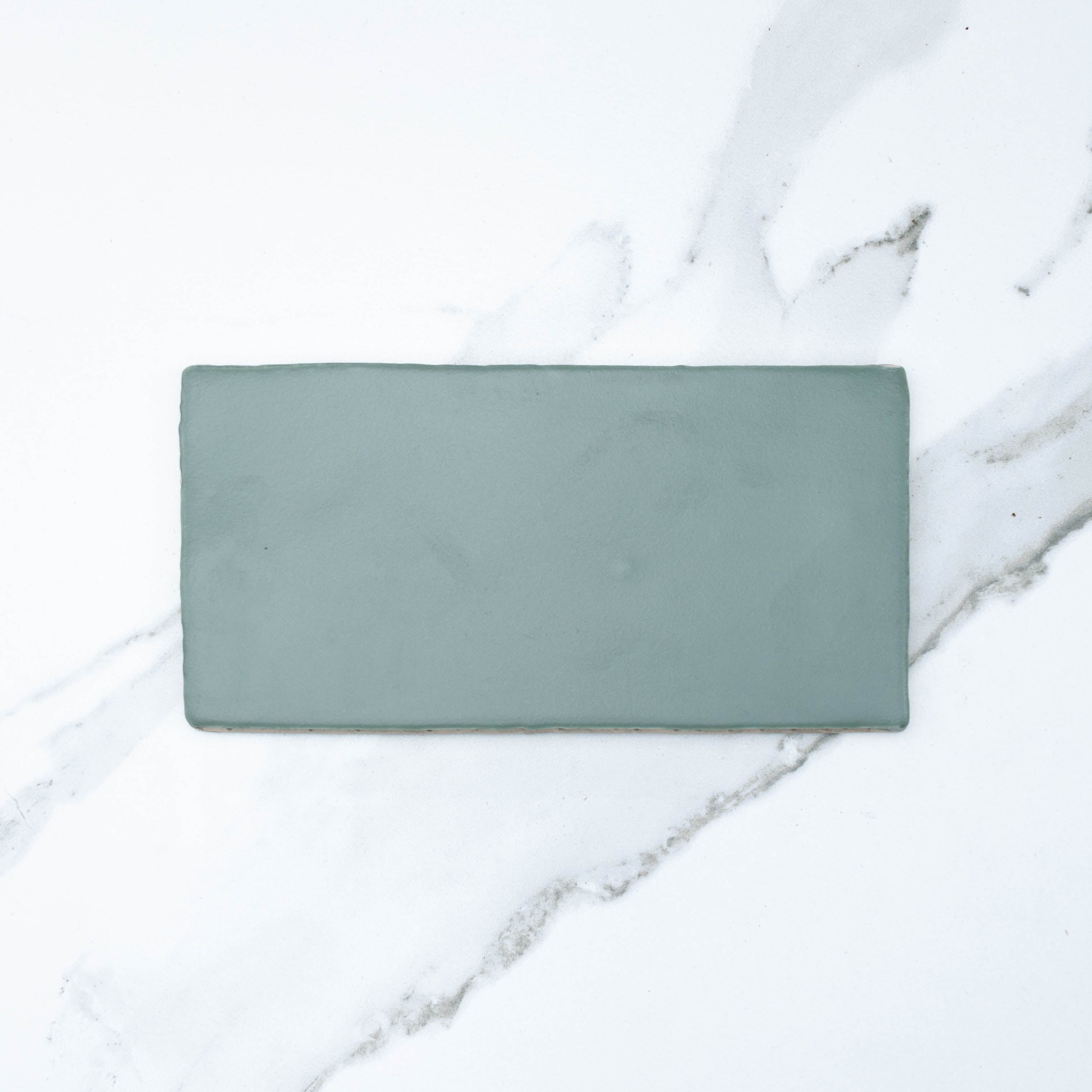 Manhattan Verde Militare 75x150 Matt Subway Tile - Matte Green Ceramic Wall Tile for Kitchen Backsplash, Bathroom & Shower - Waterproof & Easy to Clean