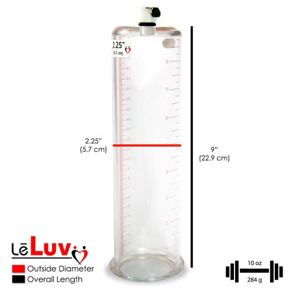 LeLuv Maxi Purple Handle Plus Vacuum Gauge Penis Pump - 9