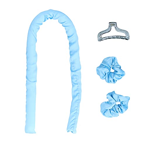No Heat Hair Curling Tool - Wear-Resistant, Easy to Use for Effortless Daily Curls at Home (Blue) | Perfect for Beach Waves, Date Nights & Special Occasions