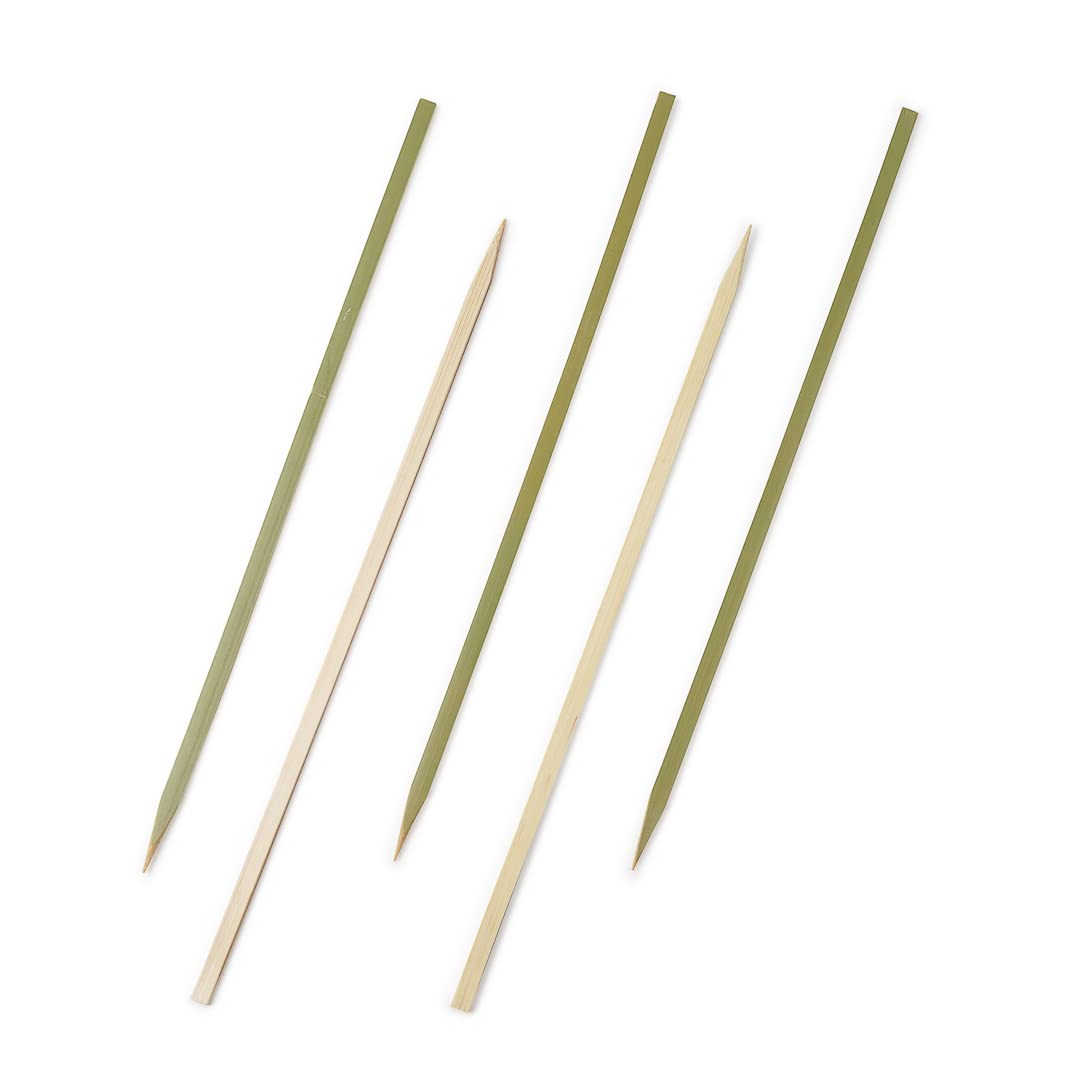 1000-Pack 10.5 Inch Natural Bamboo Skewer Sticks - Square Pointed Sturdy Wooden Kebab Skewers for BBQ, Grilling, Parties & Buffets | Perfect for Shish Kebabs, Fruit Skewers, Appetizers & Outdoor Cooking