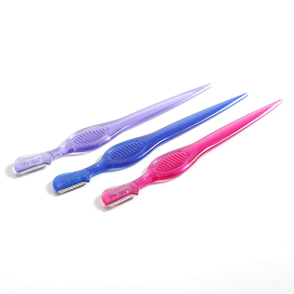 Professional Eyebrow & Face Razor for Women - Dermaplaning Tool with Precision Blades for Smooth Skin - Eyebrow Shaver & Facial Hair Remover - Purple (1pc) - Perfect for Eyebrow Shaping & At-Home Dermaplaning