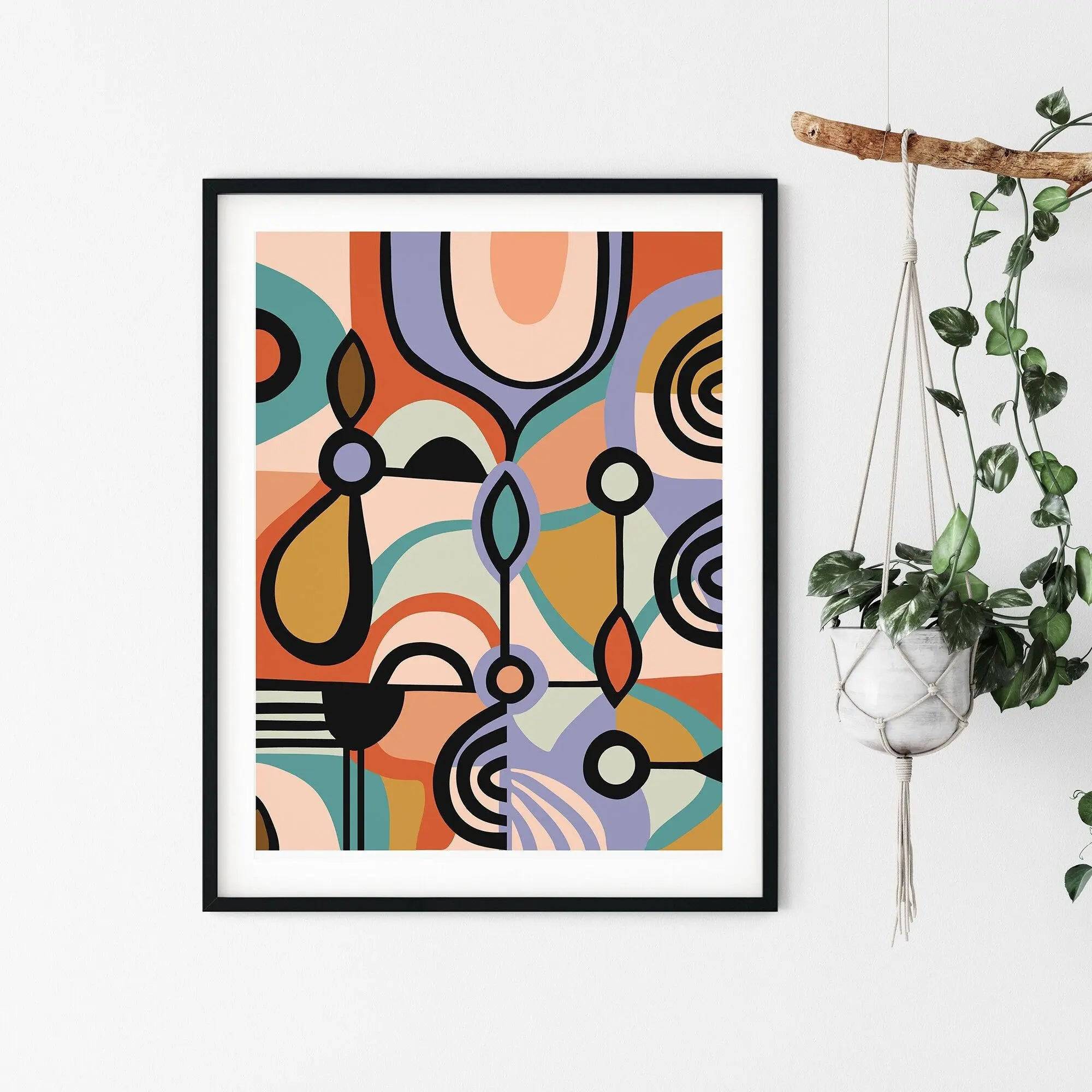 Modern Abstract Wall Art Print - Contemporary Home Decor for Living Room, Bedroom & Office - Premium Canvas Painting for Stylish Interiors
