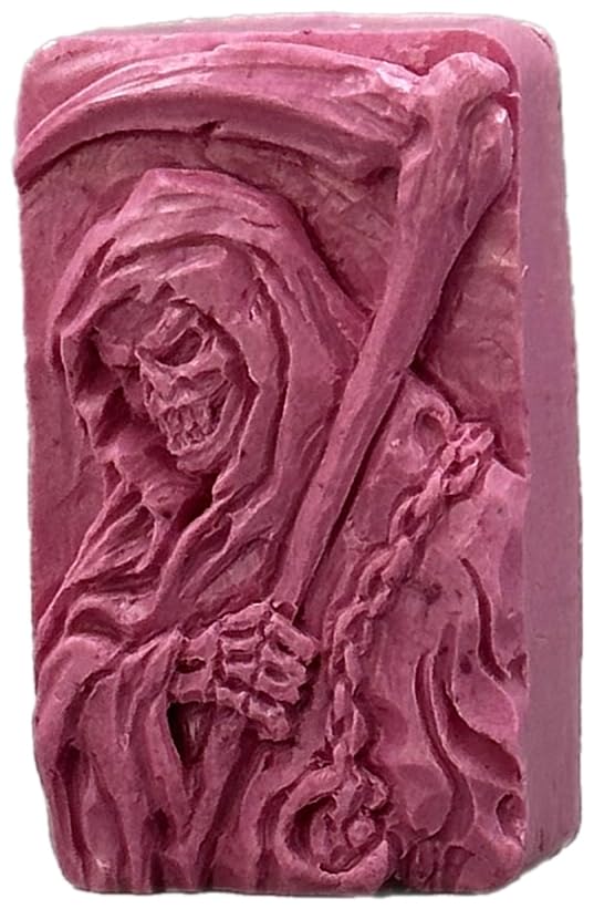 Grim Reaper Silicone Mold for DIY Soap Making, Candle Crafting & Resin Art - Perfect for Halloween Decorations, Cosplay Props & Spooky Party Favors