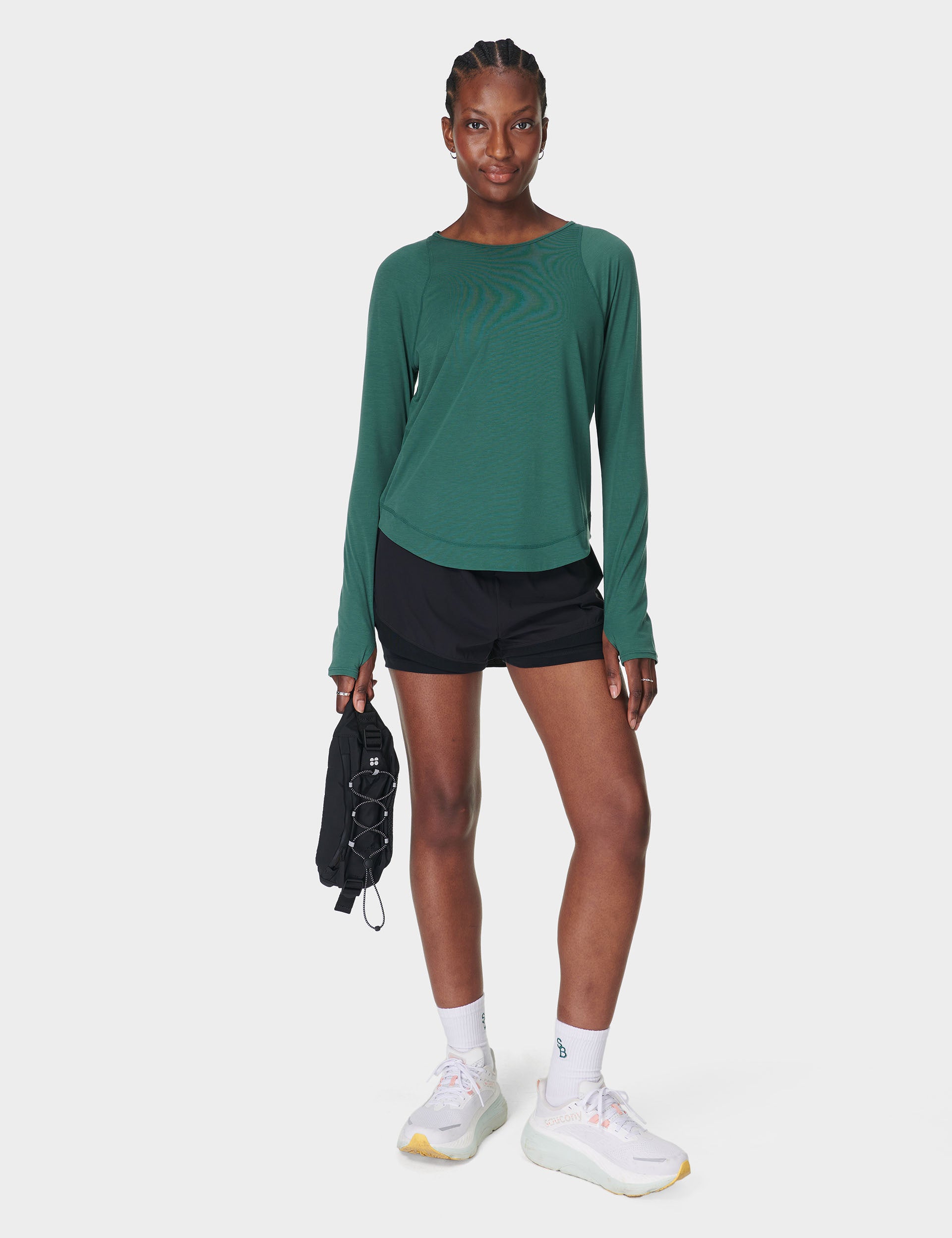 Breathe Easy Running Long Sleeve Top - Moisture Wicking Athletic Shirt for Men & Women in Glade Green - Perfect for Jogging, Gym Workouts & Outdoor Activities