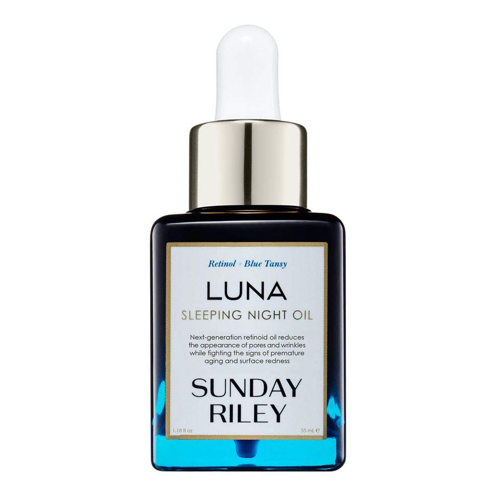 Sunday Riley Luna Sleeping Night Oil - 1.18 fl oz Retinol Face Oil for Anti-Aging & Overnight Skin Repair | Perfect for Nighttime Skincare Routine & Dry Skin Treatment