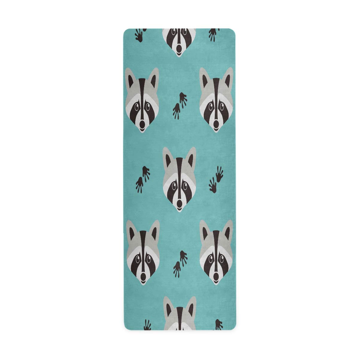 Premium Non-Slip Raccoon Print Yoga Mat - 71