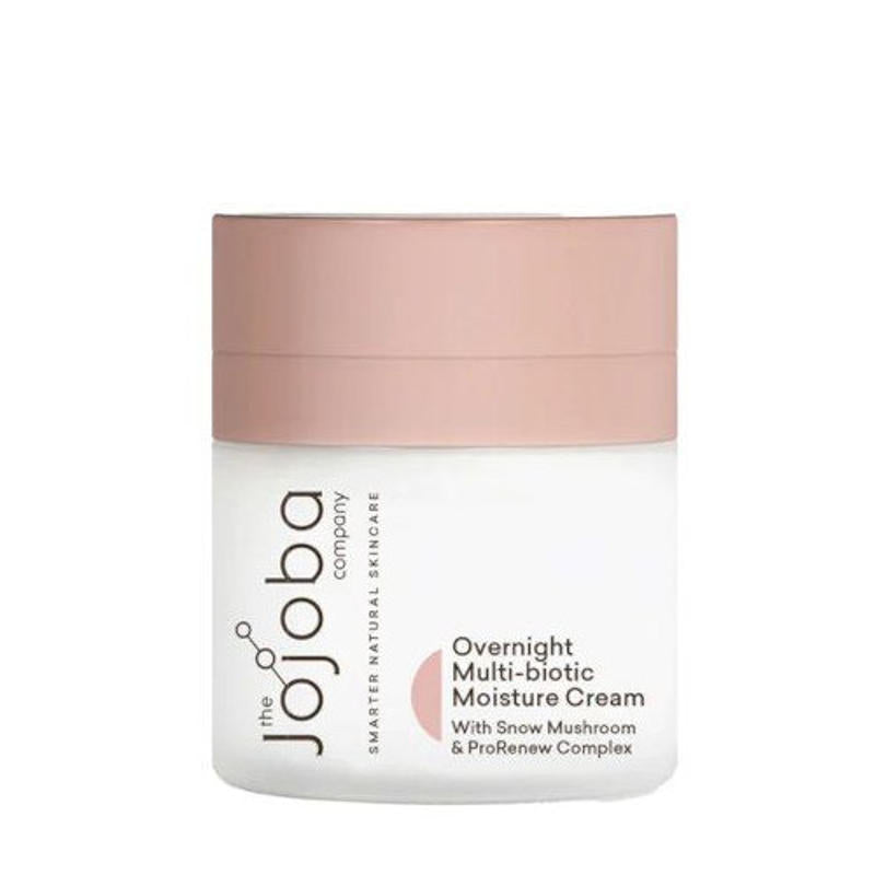 The Jojoba Company – Overnight Multi-Biotic Moisture Cream for Dry Skin | Hydrating Night Face Cream with Probiotics | Perfect for Nighttime Skincare Routine & Anti-Aging Care