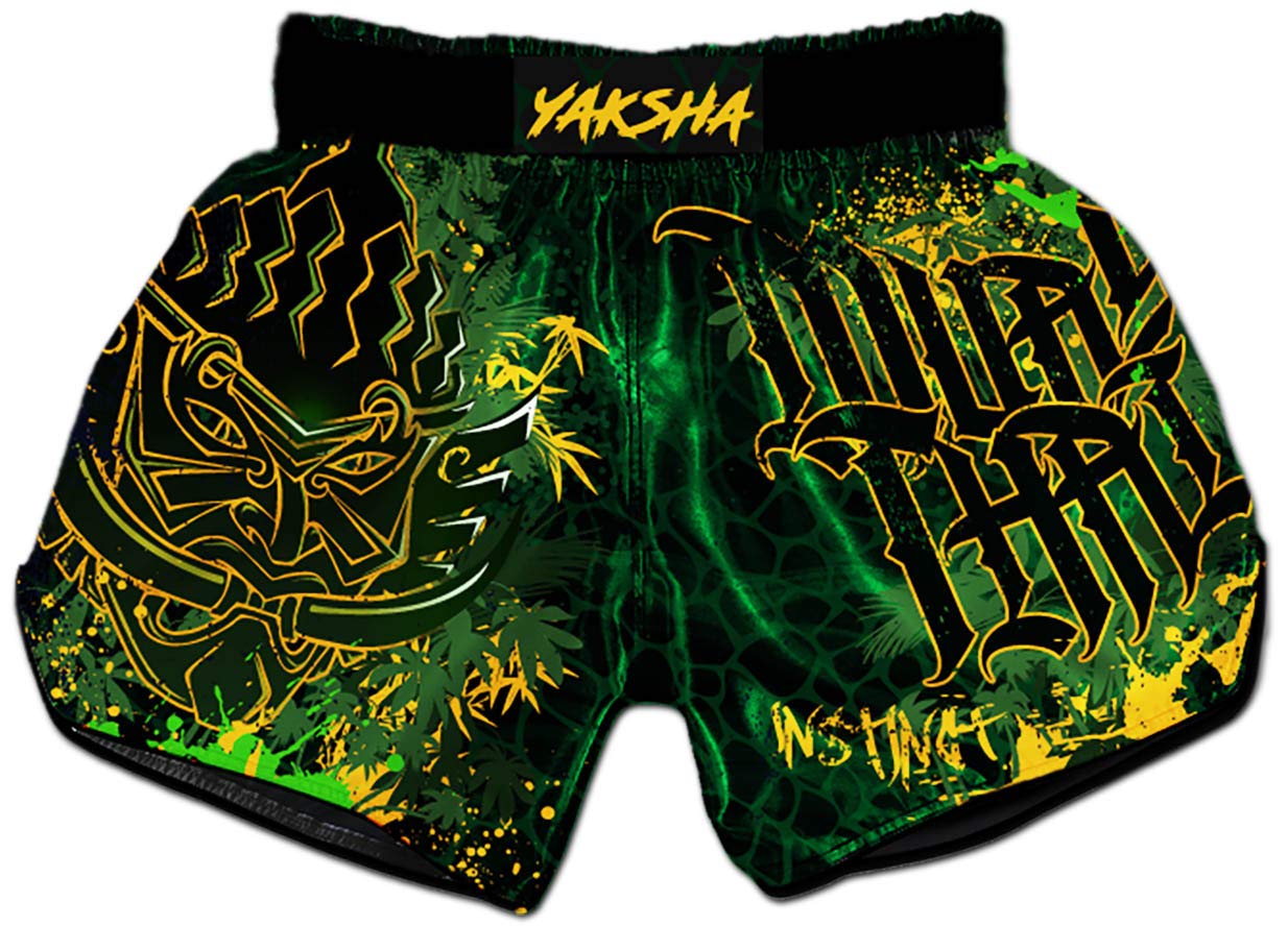 Men's Muay Thai Boxing Shorts - Breathable & Lightweight MMA Training Shorts for Kickboxing, Muay Thai, and Martial Arts Workouts
