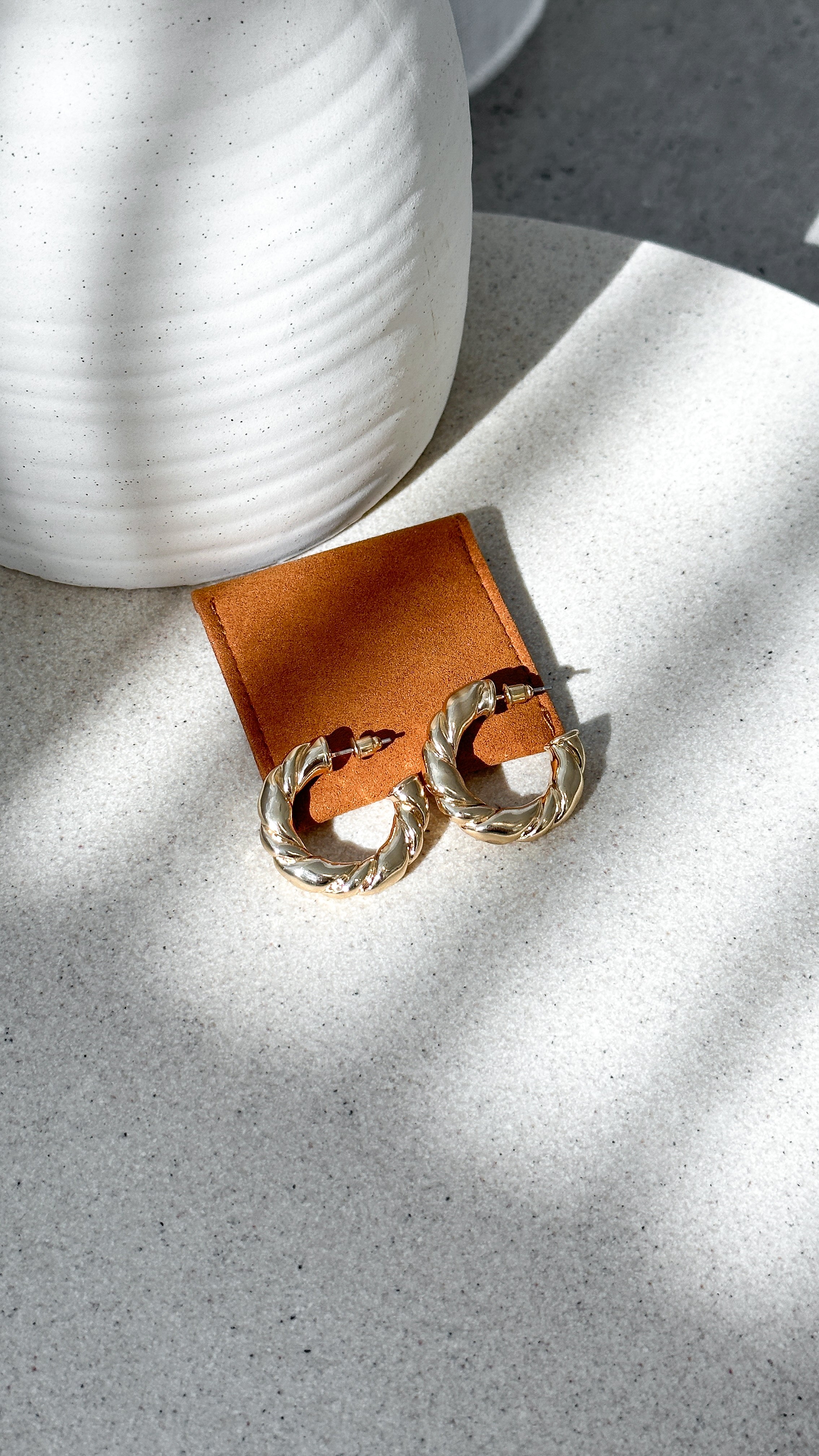 Amalie Gold Hoop Earrings for Women - Elegant and Stylish Jewelry for Everyday Wear, Parties, and Special Occasions