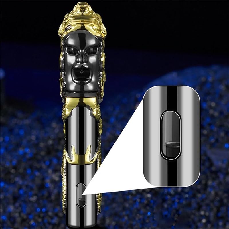 Dual Flame Butane Lighter - Windproof Torch for Cigarettes Indoor & Outdoor Use