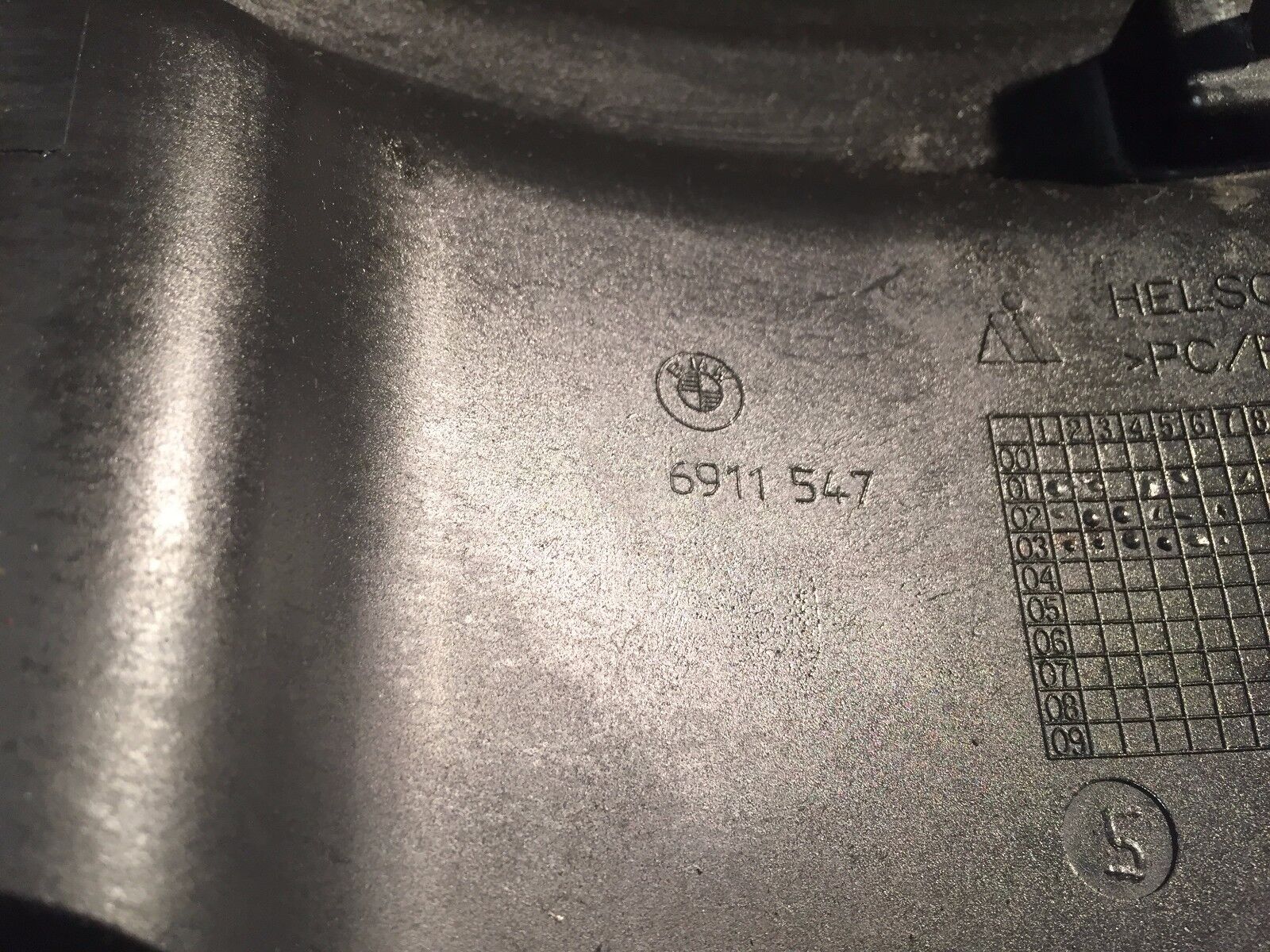 2002-2005 BMW 745i E65 OEM Steering Column Lower Trim Panel 6911547 - Perfect for Interior Repair & Restoration