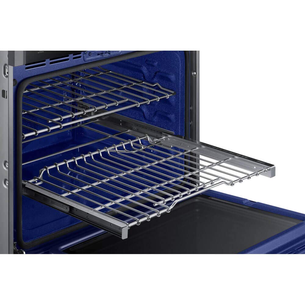 Samsung NV51K6650DS 30 Inch 10.2 Cu Ft Stainless Steel Electric Double Wall Oven with Top Broiler - Perfect for Large Family Cooking, Holiday Baking & Modern Kitchen Upgrade