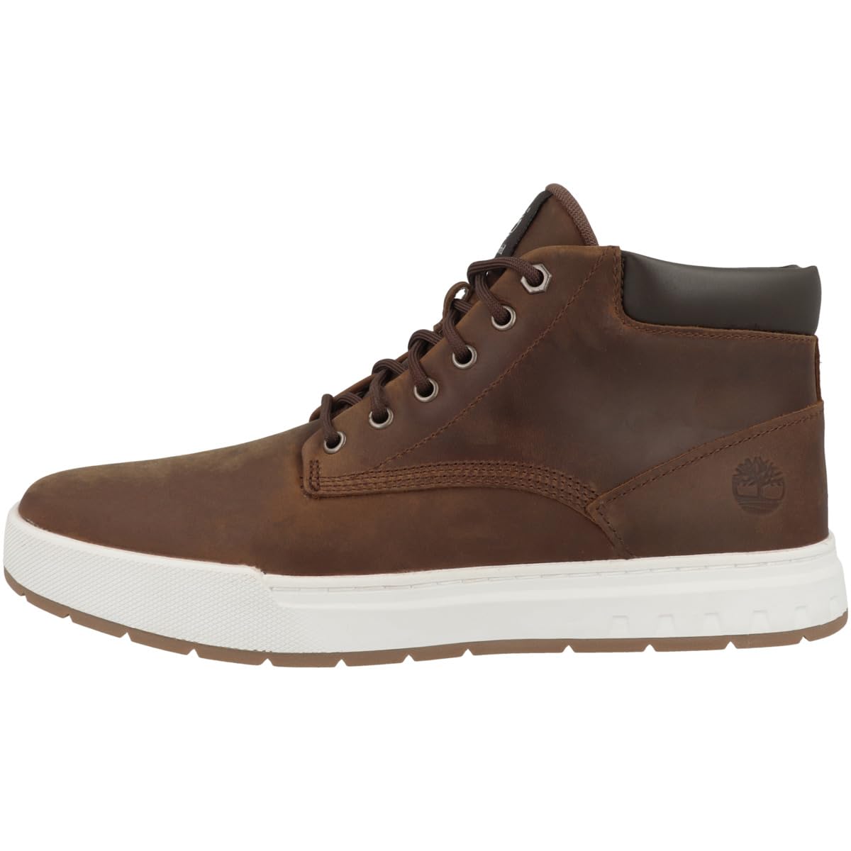 Timberland Men's Maple Grove Leather Chukka Boots - Comfortable & Durable Brown Leather Ankle Boots for Casual Wear & Outdoor Activities