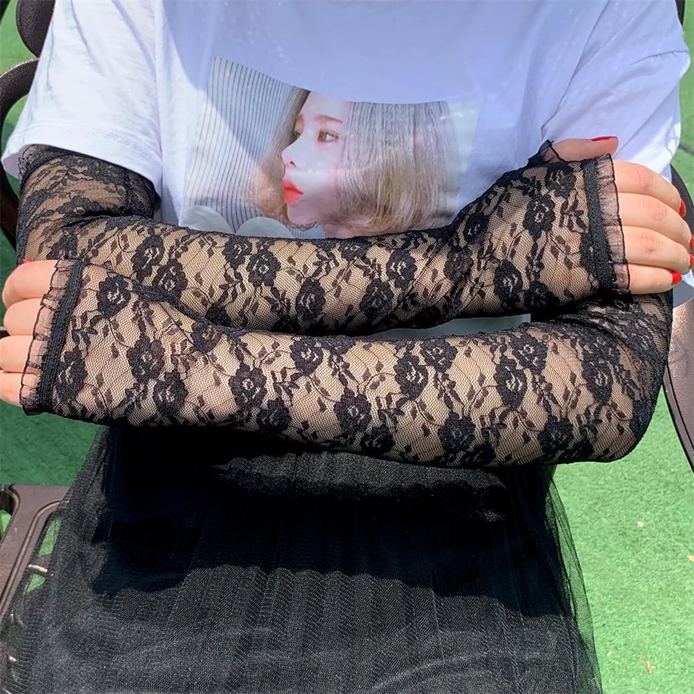 Trendy Y2K Fashion Gloves & Arm Warmers - Stylish Arm Sleeves for Winter, Cosplay, and Streetwear Outfits