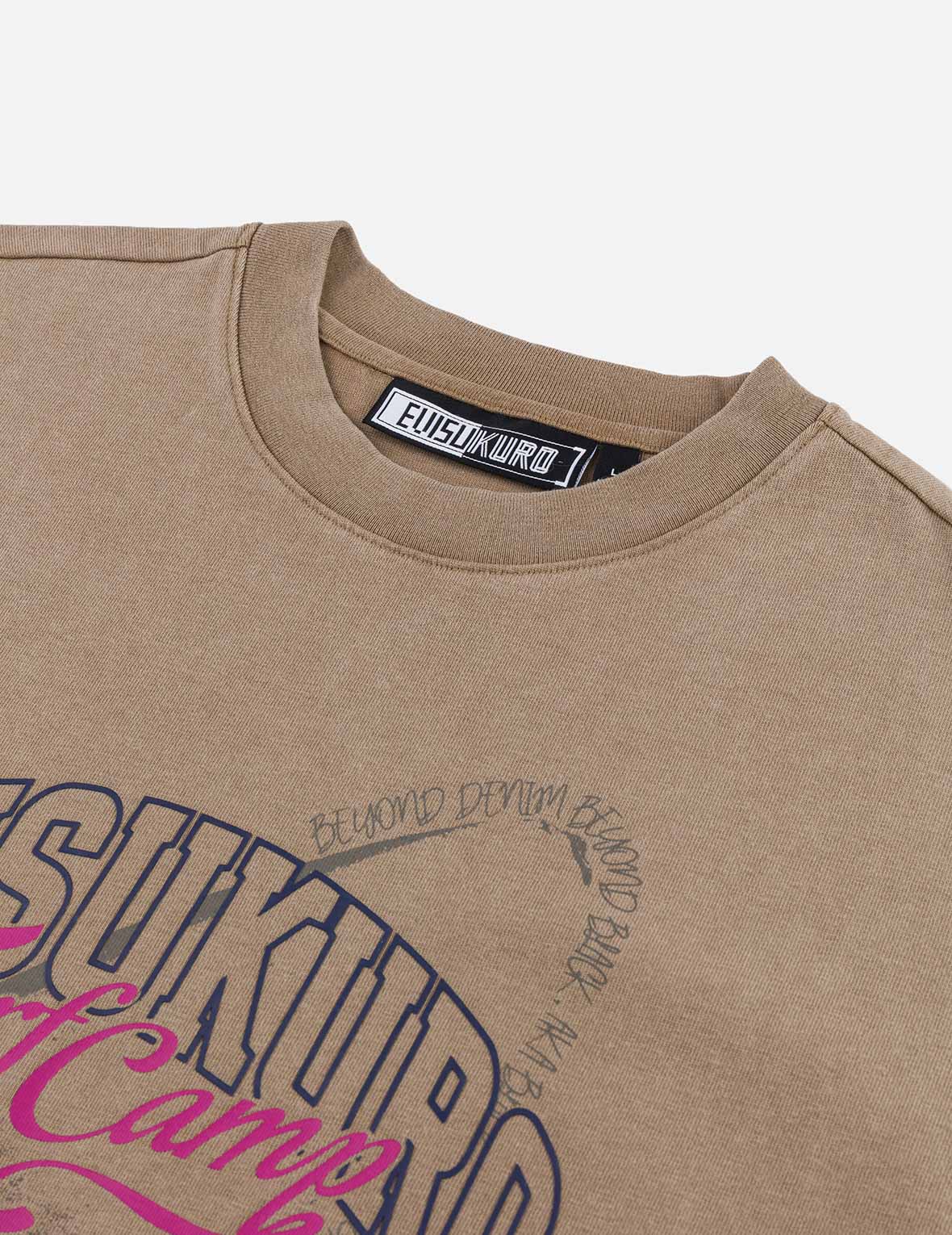 Surf Camp Print Relaxed Fit T-Shirt for Men - Comfortable & Stylish Beachwear for Surfing, Travel & Casual Outfits
