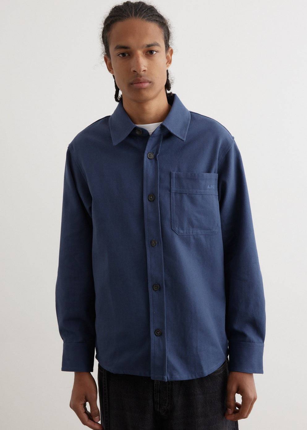 Basile Embroidered Chest Overshirt - Stylish Casual Shirt for Men | Perfect for Layering, Outdoor Adventures & Everyday Wear