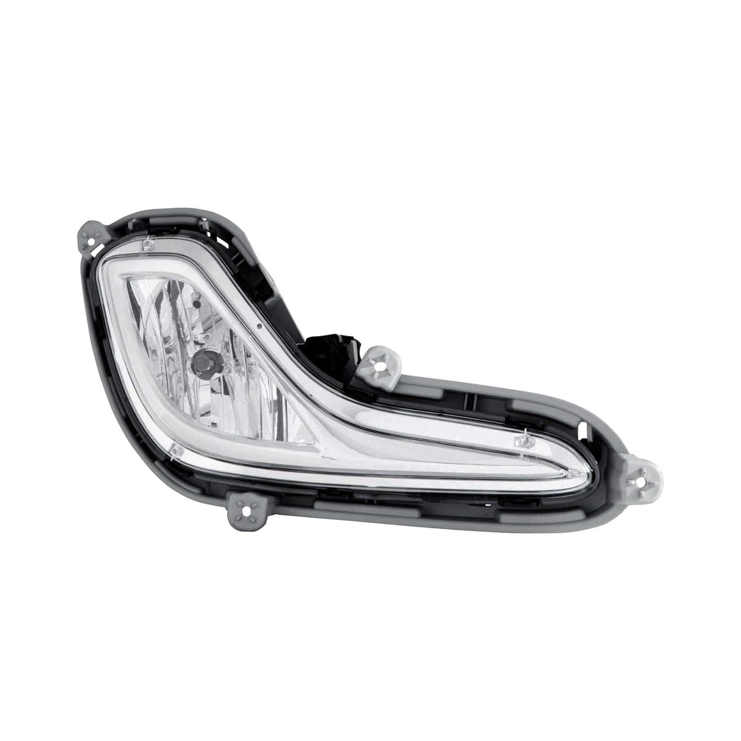 Replace HY2593139OE - Passenger Side Fog Light Assembly - OEM Fit & Finish - Perfect for Night Driving & Adverse Weather Conditions