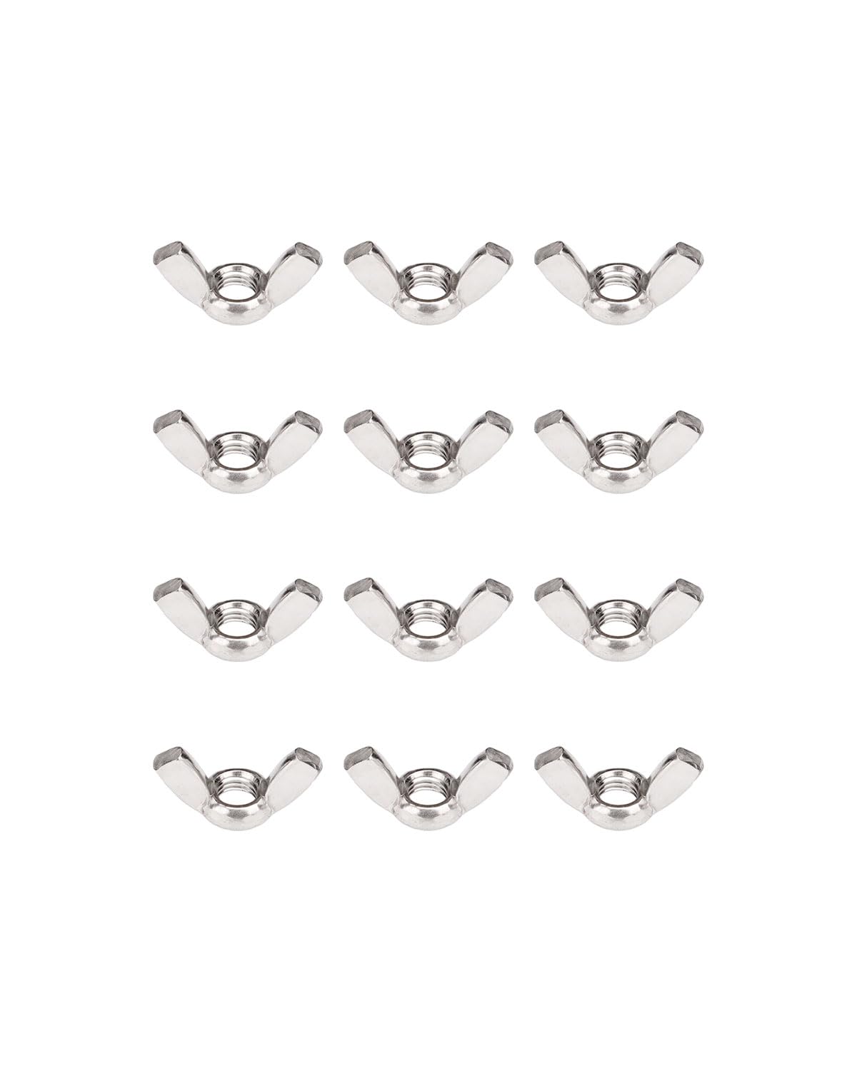 304 Stainless Steel M5 Wing Nuts - Pack of 50 | Corrosion-Resistant Hardware for Home DIY, Automotive & Industrial Applications | Heavy Duty Fasteners for Plumbing, Machinery & Construction Projects