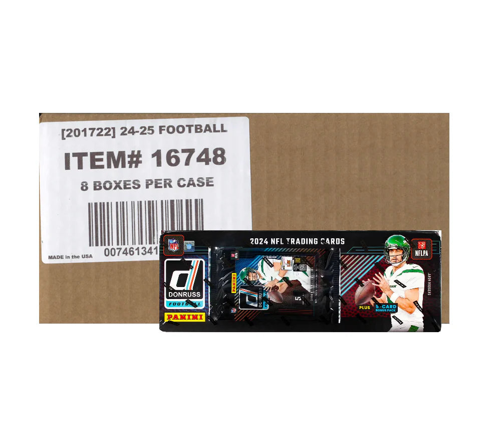 2024 Panini Donruss Football Hobby Factory Set - 8 Complete Card Sets in Case | Perfect for Collectors, Investors & Fantasy Football Fans