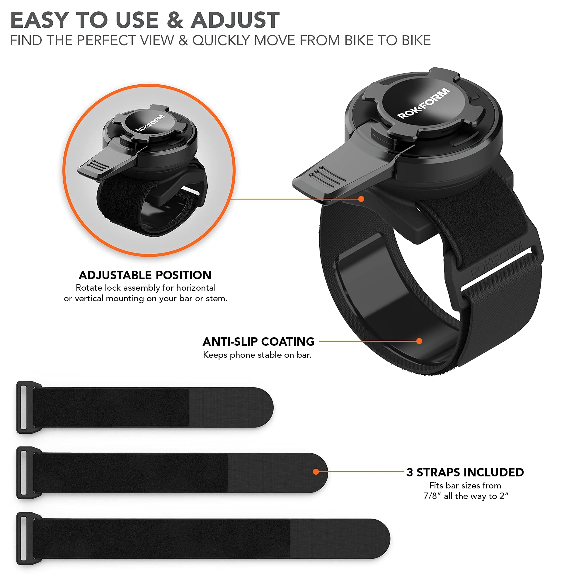 Rokform iPhone 12 & 12 Pro Crystal Case with Universal Bike Phone Mount - Secure Cycling & Outdoor Adventure Accessory