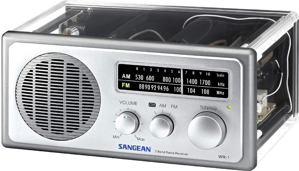 Sangean AM FM Portable Radio with Clear Reception - Perfect for Home, Office, Camping & Emergency Use