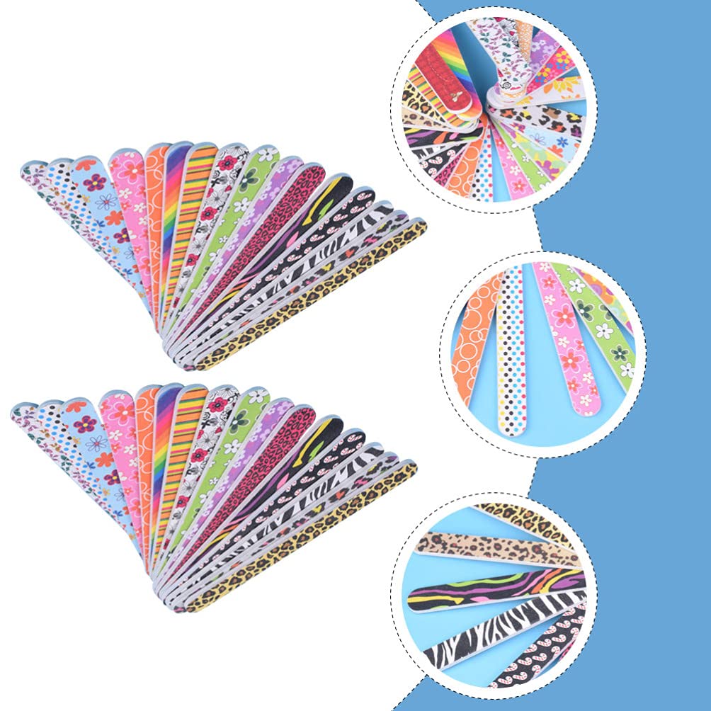 FOMIYES 50pcs Professional Nail Files & Buffers Set - Manicure Pedicure Tools for Nail Polishing, Shaping & Shining - Nail Art Supplies for Gel Polish & Home Care - Perfect for Salons, DIY Nails & At-Home Grooming
