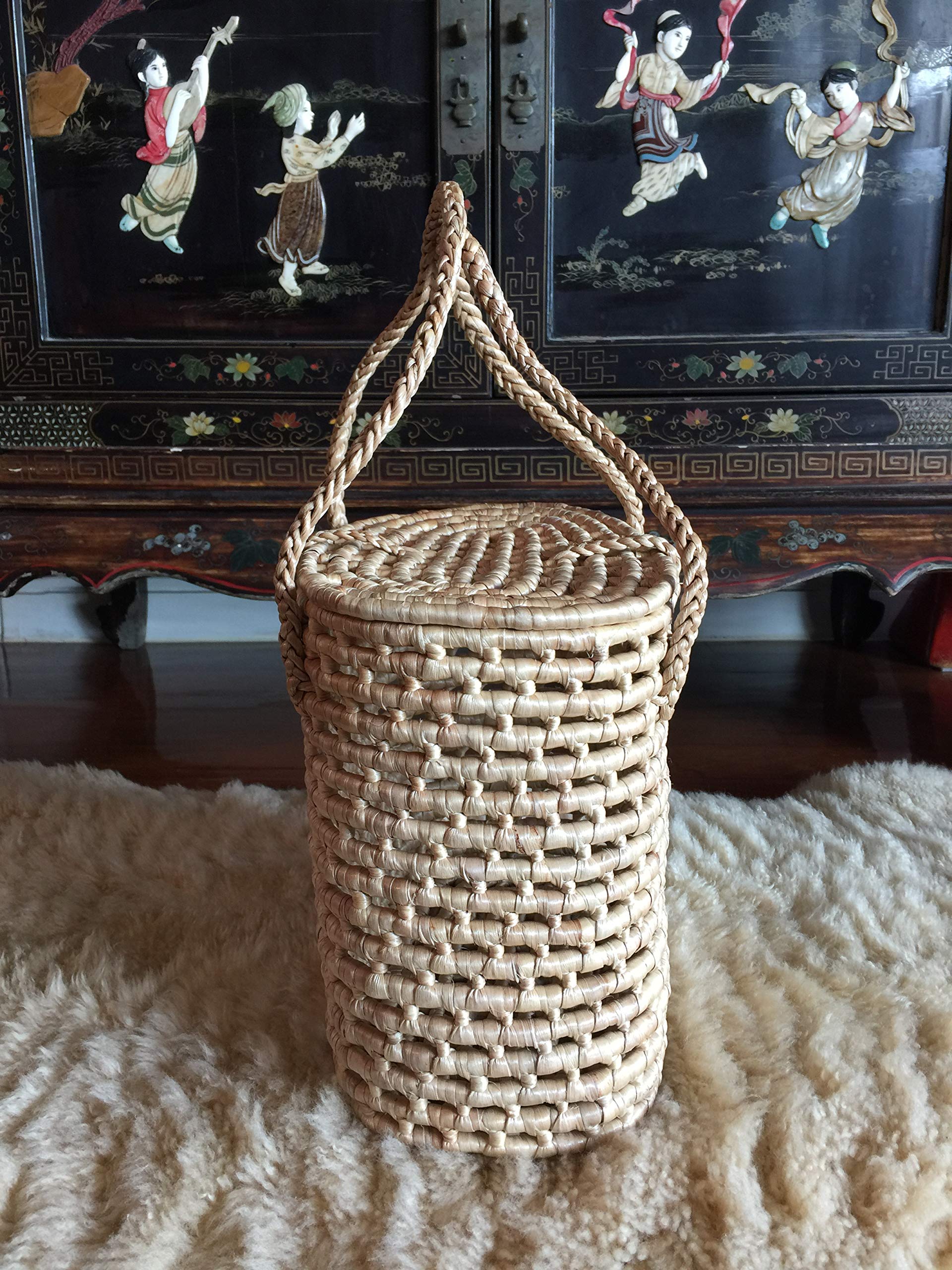 Stylish Handwoven Straw Tote Bag with Top Handles - Eco-Friendly Summer Beach Bag for Women, Perfect for Shopping, Market & Picnic Use