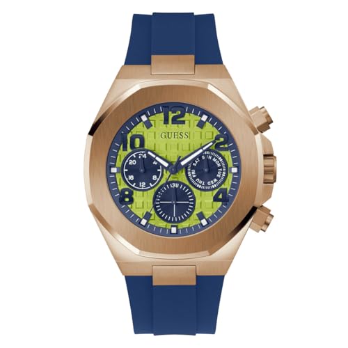 Blue/Rose Gold Tone/Lime Green