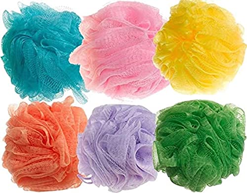 Premium Round Bath Sponge & Loofah Back Scrubber Set - 9-Piece Exfoliating Shower Essentials for Women & Men - Perfect for Body Cleansing, Dead Skin Removal & Spa Relaxation at Home