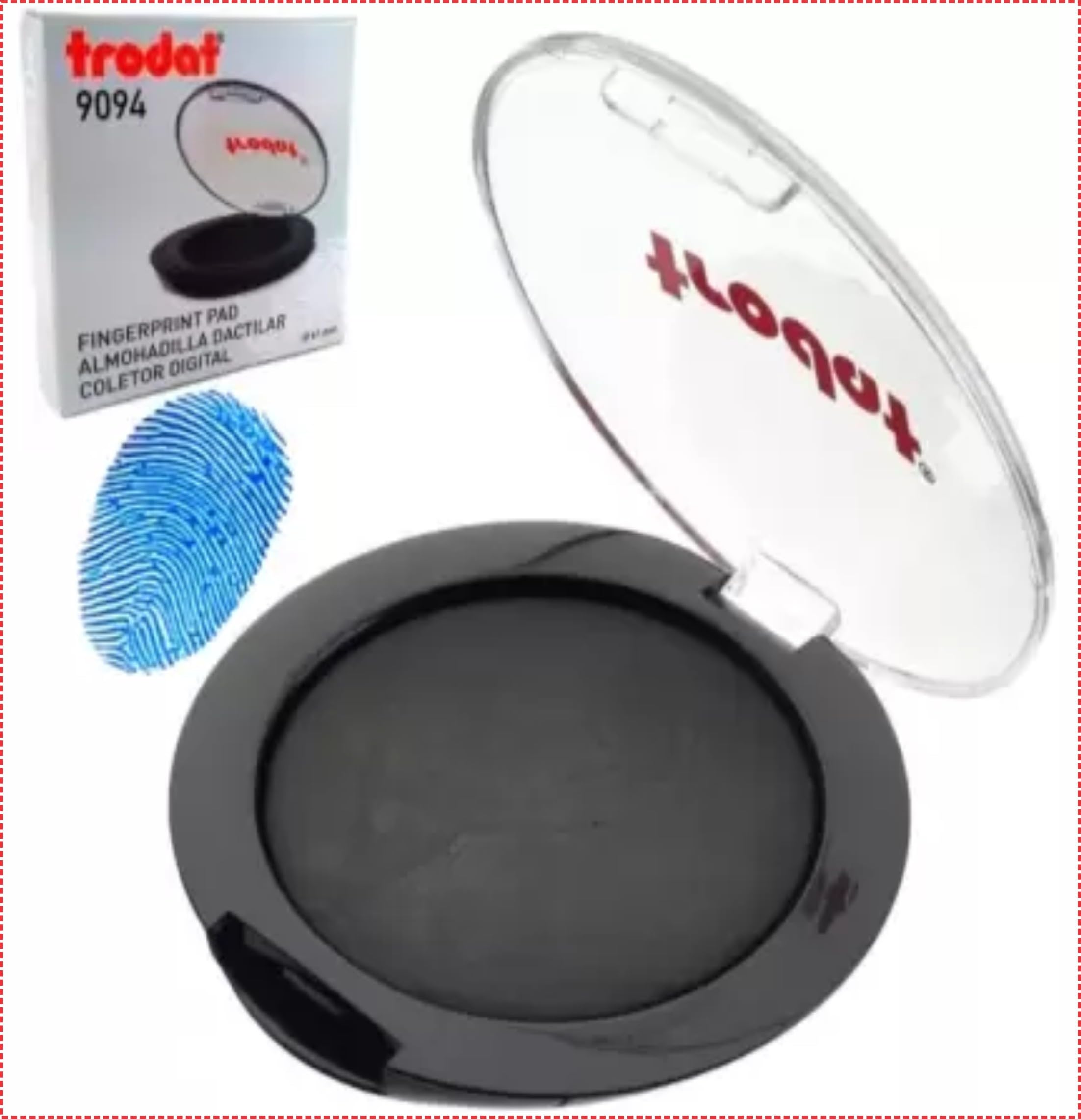 Trodat Inkless Fingerprint Pad for Official Documents - Compact & Portable Fingerprinting Kit for Background Checks, Notary Services & Legal Paperwork