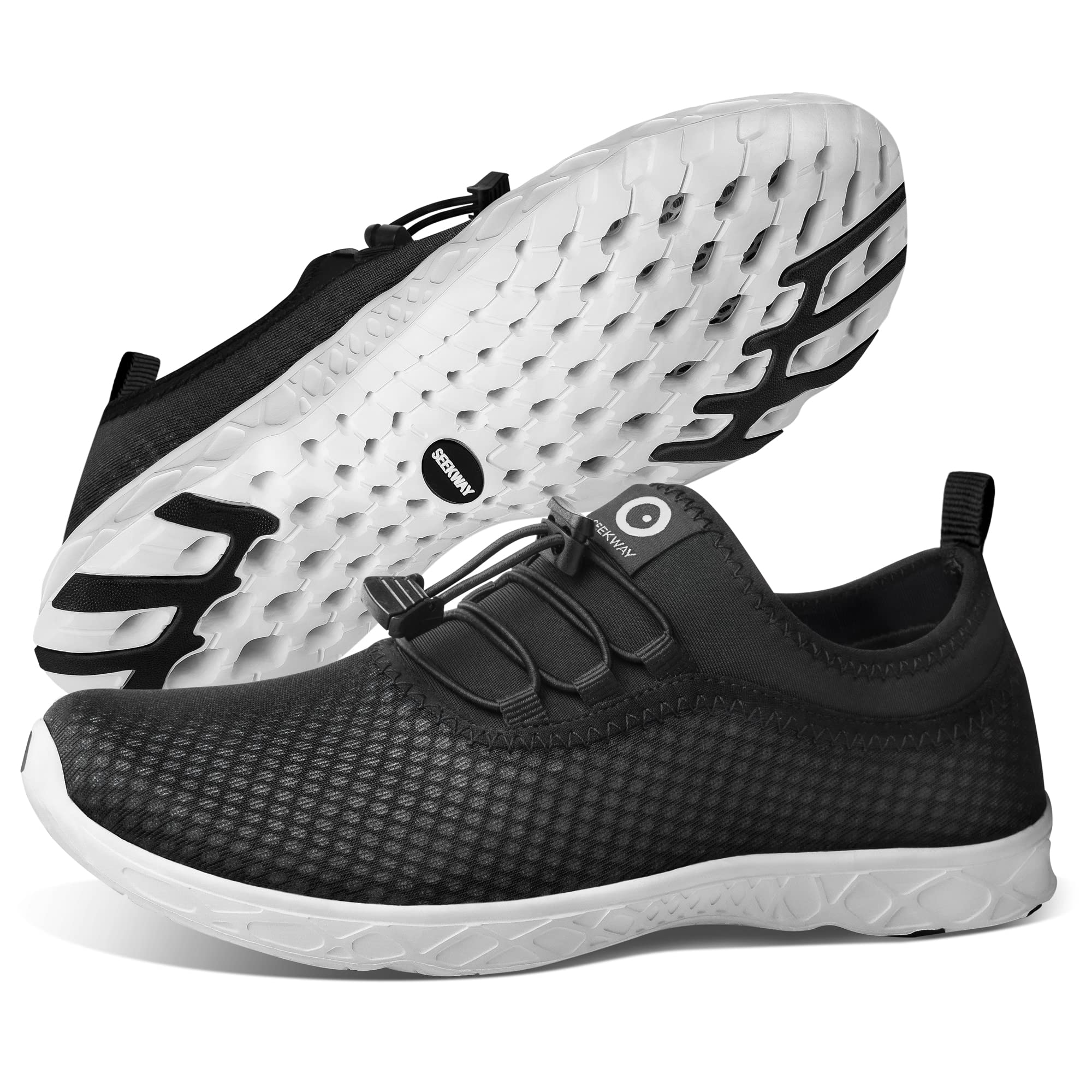 SEEKWAY Water Shoes for Men and Women - Quick Dry Barefoot Aqua Shoes for Beach, Kayaking, Boating & Water Sports - Lightweight & Comfortable for Swimming, Surfing, and Outdoor Activities (Model: SP006)