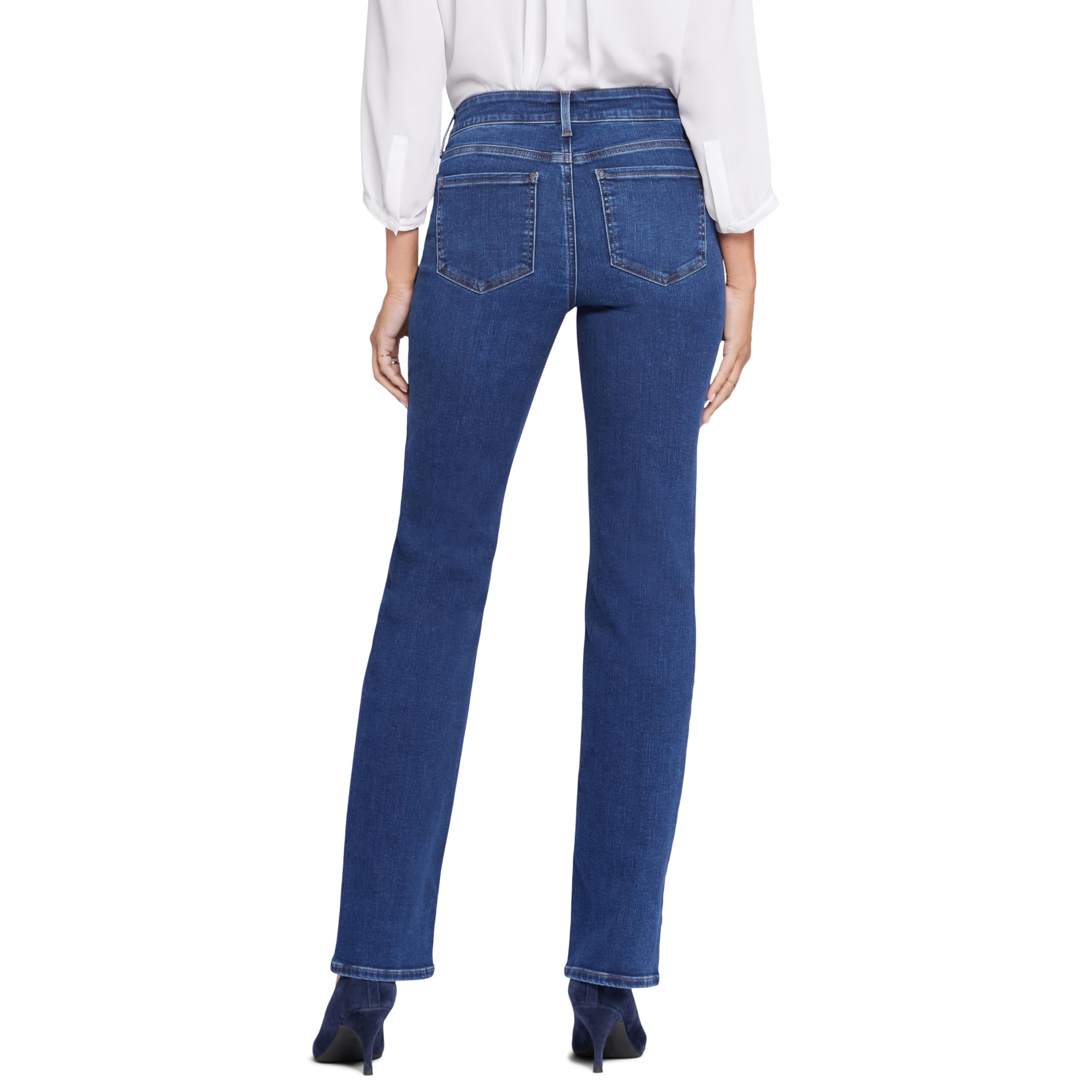 NYDJ Women's Marilyn Straight Leg Denim Jeans - Comfortable Stretch Jeans for Everyday Wear, Work & Casual Outings