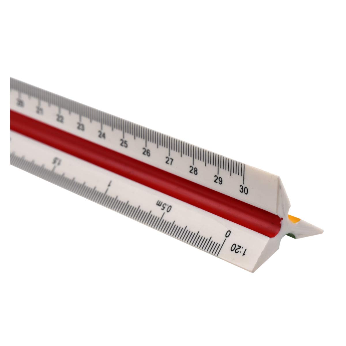 30cm Plastic Triangular Scale Ruler - Architect & Technical Drawing Tool for Office & School Use