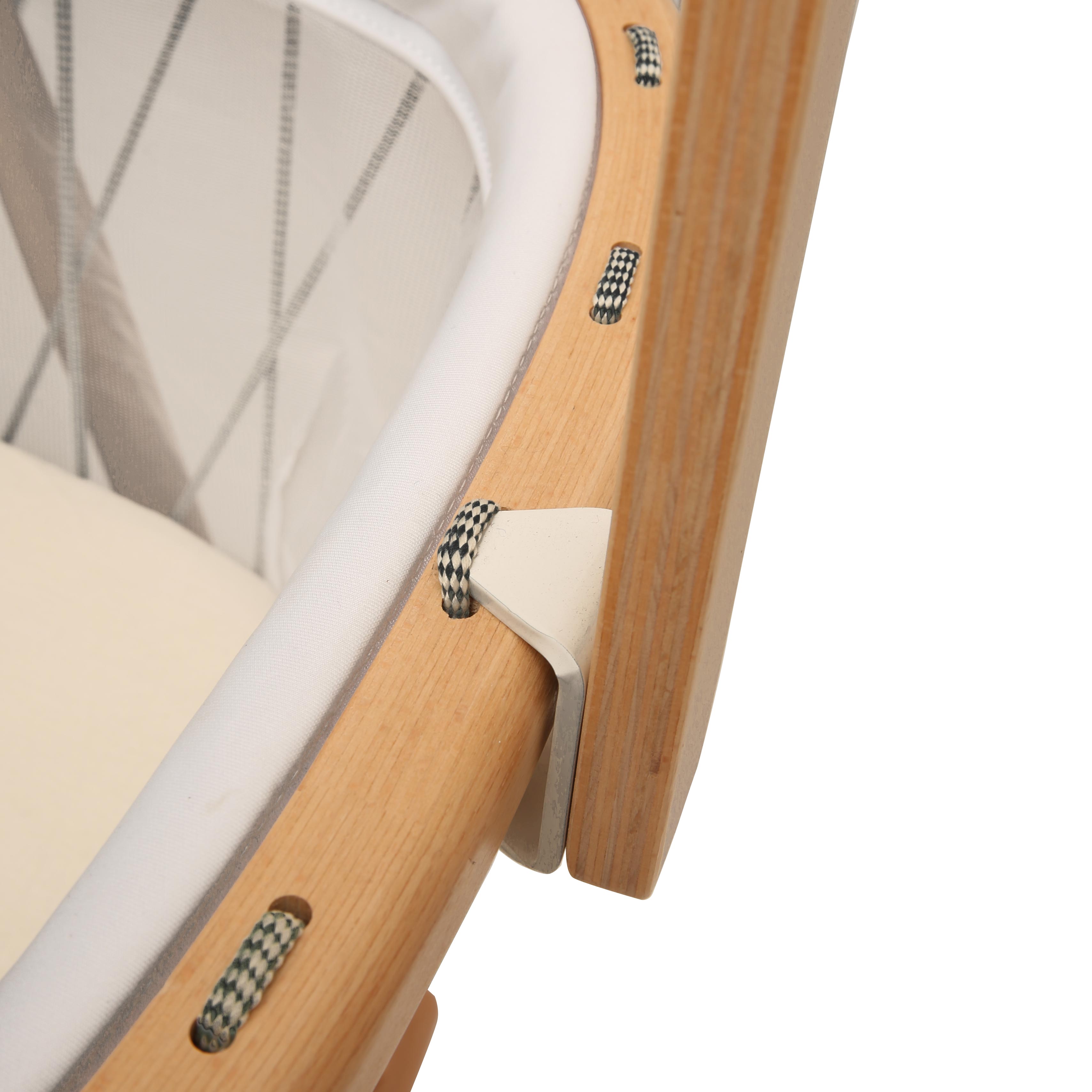 Charlie Crane KANO Hanger Bed Arrow - Modern Wooden Baby Crib with Adjustable Height for Nursery, Bedroom & Kids Room Decor | Perfect for Newborns & Toddlers | Space-Saving Design for Small Rooms