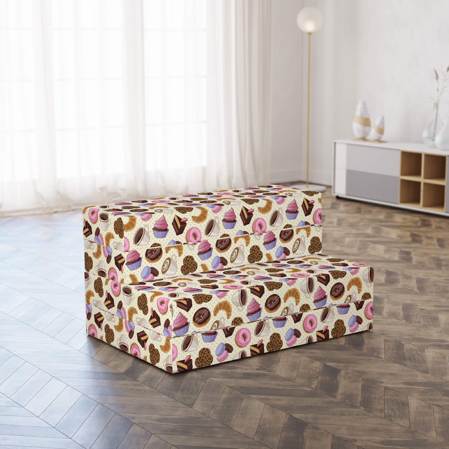 Ambesonne Colorful Foldable Mattress - 74.8