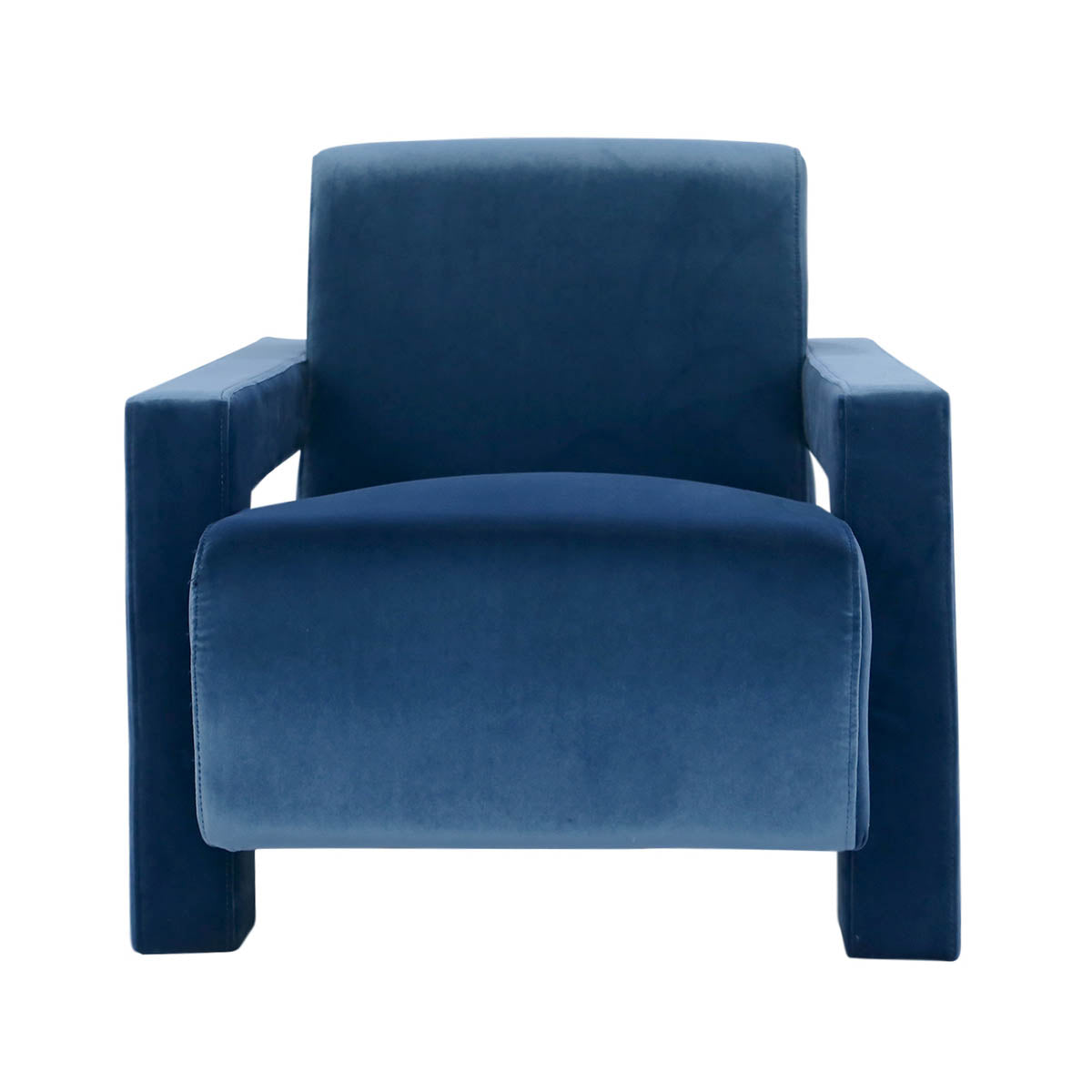 Luxury Blaise Velvet Armchair - Modern Accent Chair for Living Room, Bedroom & Office - Soft Upholstered Lounge Chair with Sturdy Metal Legs (Available in 6 Colors) - Perfect for Home Decor, Reading Nook or Cozy Sitting Area