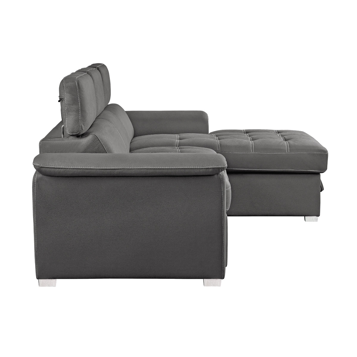FlexRest Sleeper Sofa with Storage Chaise - Convertible Sofa Bed with Hidden Storage | Perfect for Small Spaces, Guest Rooms & Apartments