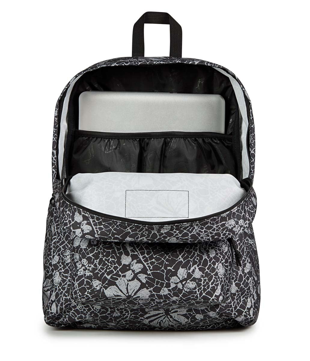 JanSport SuperBreak Plus Backpack - Lightweight Durable School & Travel Backpack with Laptop Sleeve | Perfect for College, Work & Outdoor Adventures | Lace Shadows Design