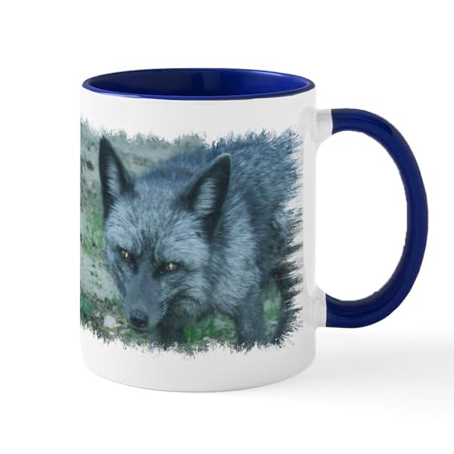 White/Navy Inside - Silver Fox Mug