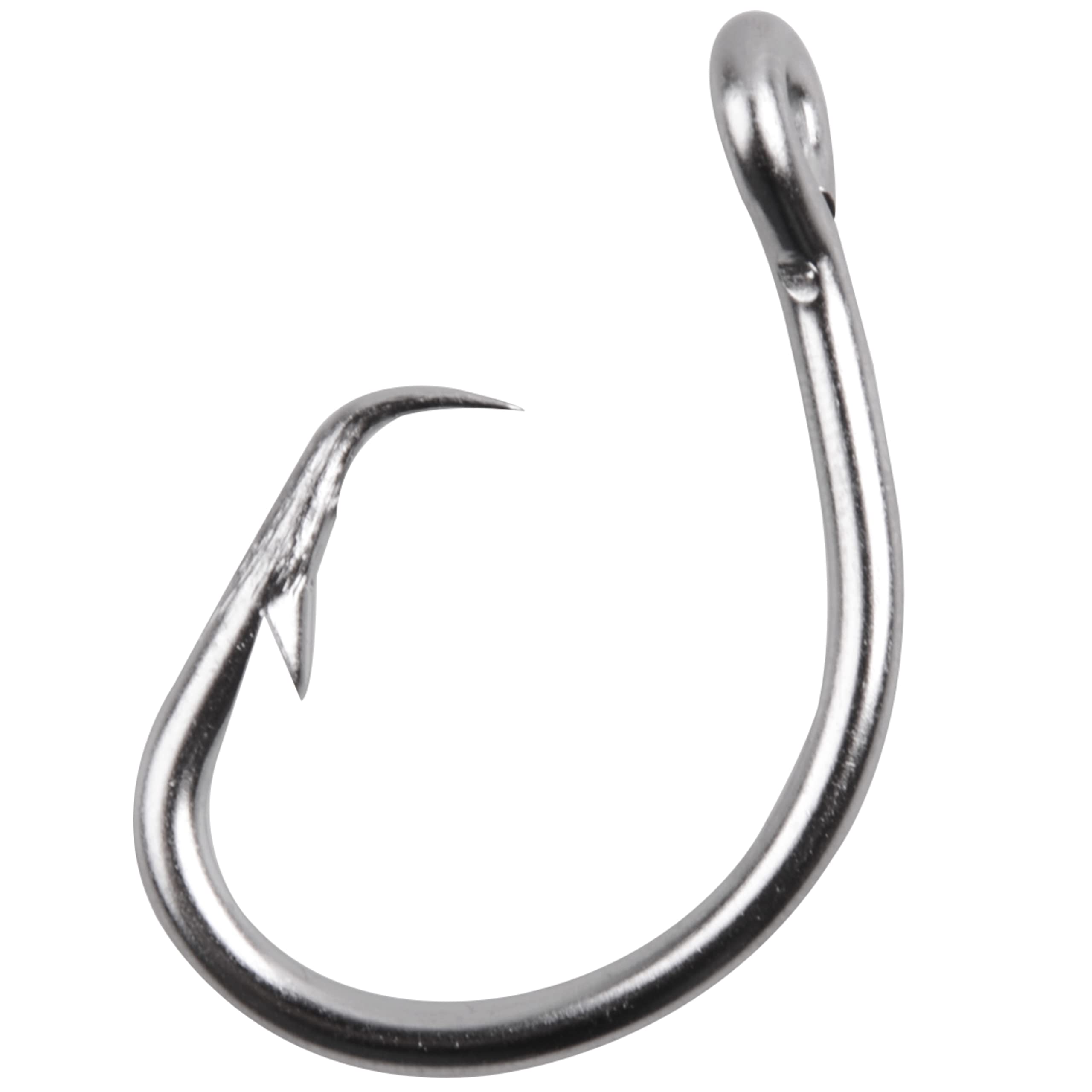 20pcs Stainless Steel Circle Hooks for Saltwater Fishing - 2X Extra Strong Short Shank In-Line Hooks for Catfish, Bluegill, Tuna & Bass - Perfect for Deep Sea, Offshore & Freshwater Fishing Adventures