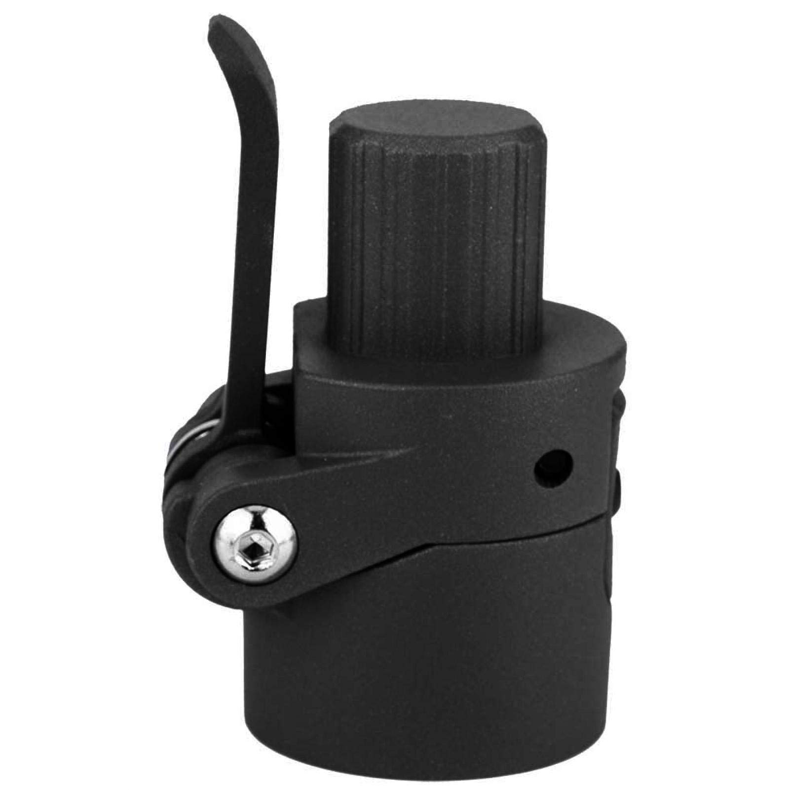 Black Aluminum Alloy Folding Pole Base Replacement for M365 Electric Scooter - Durable Spare Part for Commuting & Urban Travel
